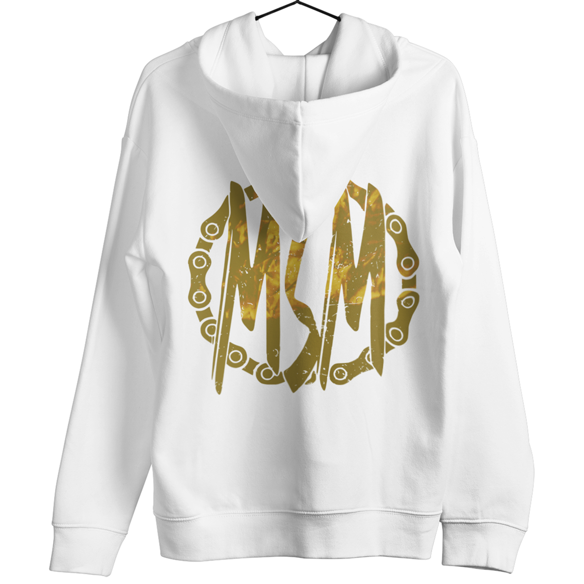 WHITE-MSM HOODIE