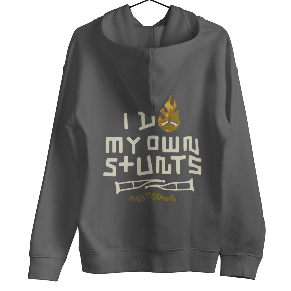 GREY-STUNTS HOODIE